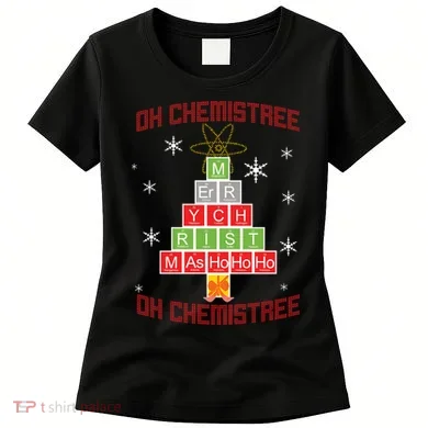Oh Chemist Tree Funny Christmas Women's T-Shirt