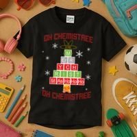 Oh Chemist Tree Funny Christmas Kids T-Shirt thumb 3