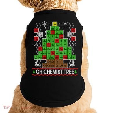 Oh Chemist Tree Ugly Christmas Sweater Doggie Tank