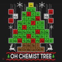Oh Chemist Tree Ugly Christmas Sweater Long Sleeve Shirt thumb 2