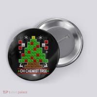 Oh Chemist Tree Ugly Christmas Sweater Button thumb 0