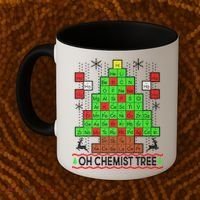 Oh Chemist Tree Ugly Christmas Sweater Coffee Mug thumb 2