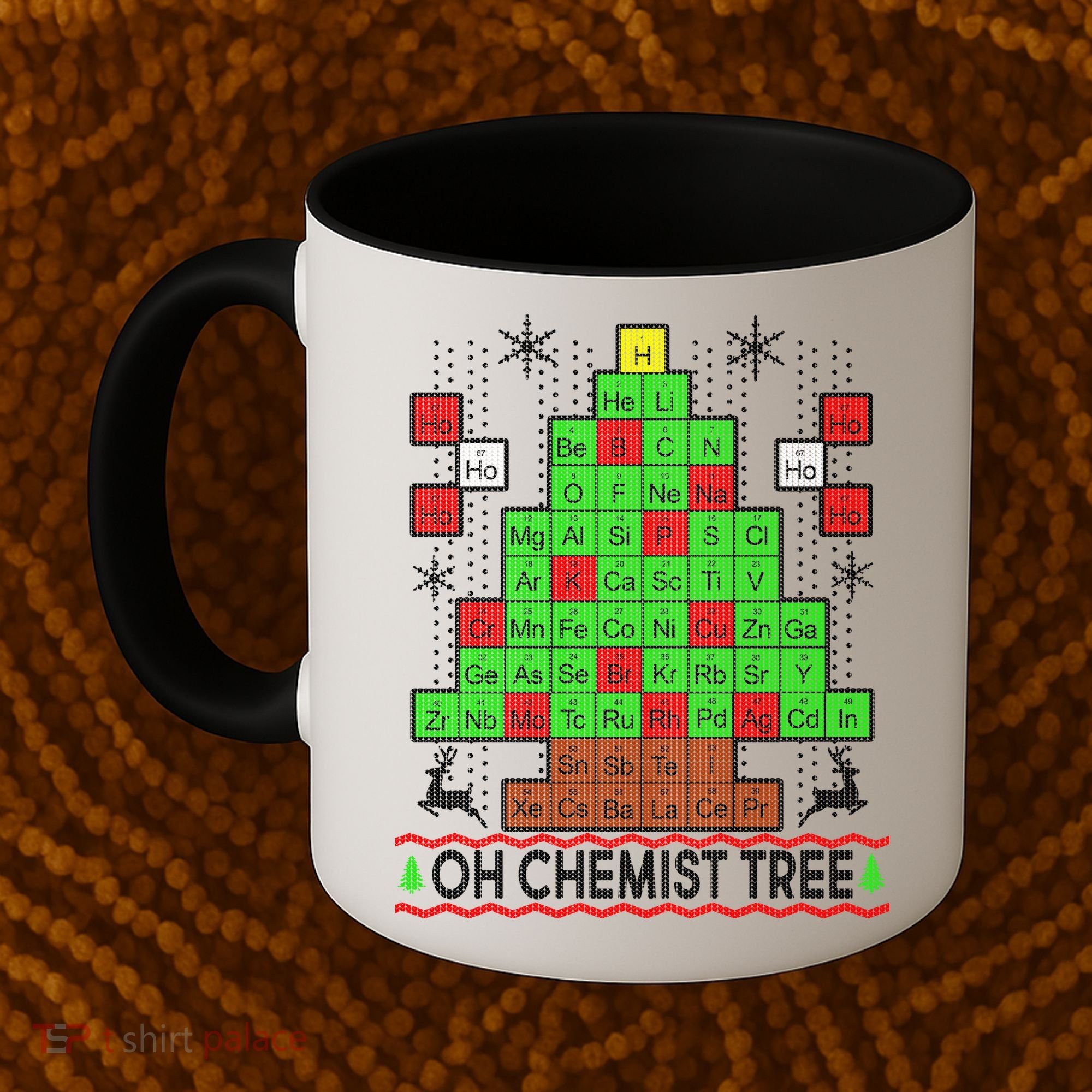 Oh Chemist Tree Ugly Christmas Sweater Coffee Mug