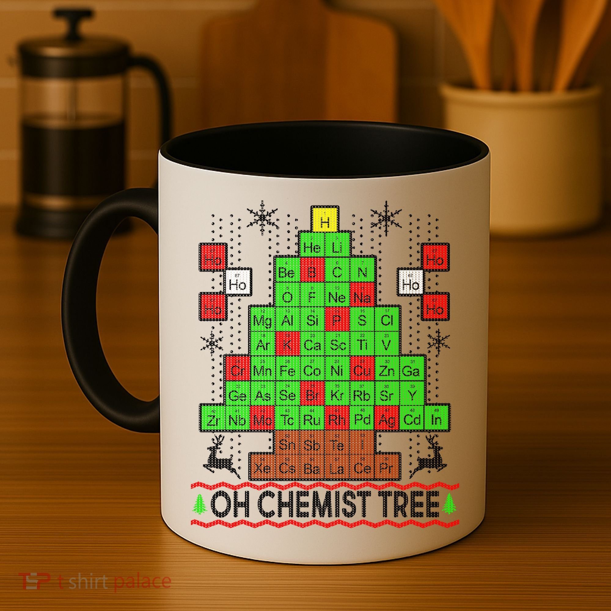 Oh Chemist Tree Ugly Christmas Sweater Coffee Mug