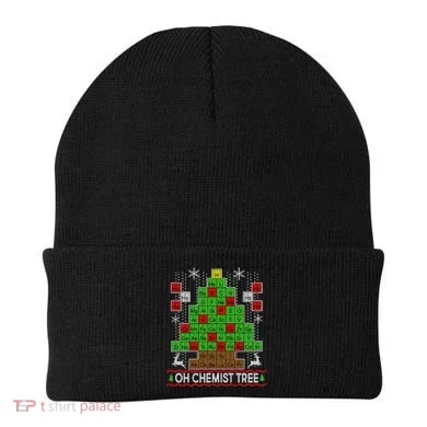 Oh Chemist Tree Ugly Christmas Sweater Beanie