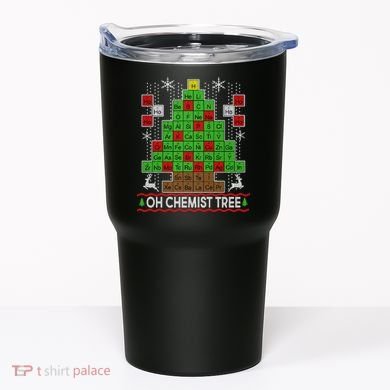 Oh Chemist Tree Ugly Christmas Sweater Tumbler