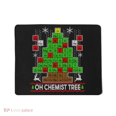 Oh Chemist Tree Ugly Christmas Sweater Mousepad