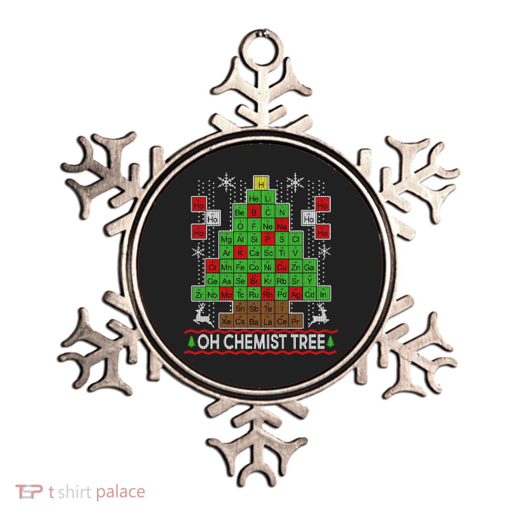 Oh Chemist Tree Ugly Christmas Sweater Ornament