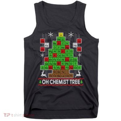 Oh Chemist Tree Ugly Christmas Sweater Tank Top
