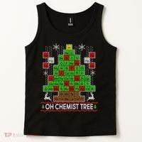 Oh Chemist Tree Ugly Christmas Sweater Tank Top thumb 2