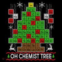 Oh Chemist Tree Ugly Christmas Sweater Women's Long Sleeve Shirt thumb 2