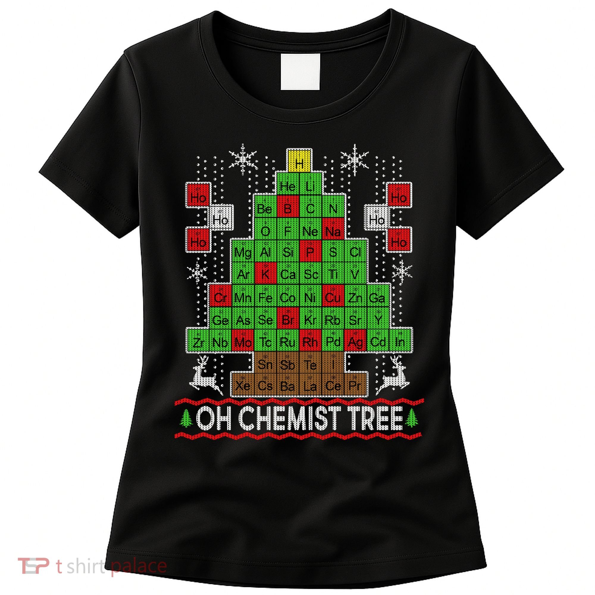 Oh Chemist Tree Ugly Christmas Sweater Women's T-Shirt