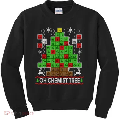 Oh Chemist Tree Ugly Christmas Sweater Kids Sweatshirt