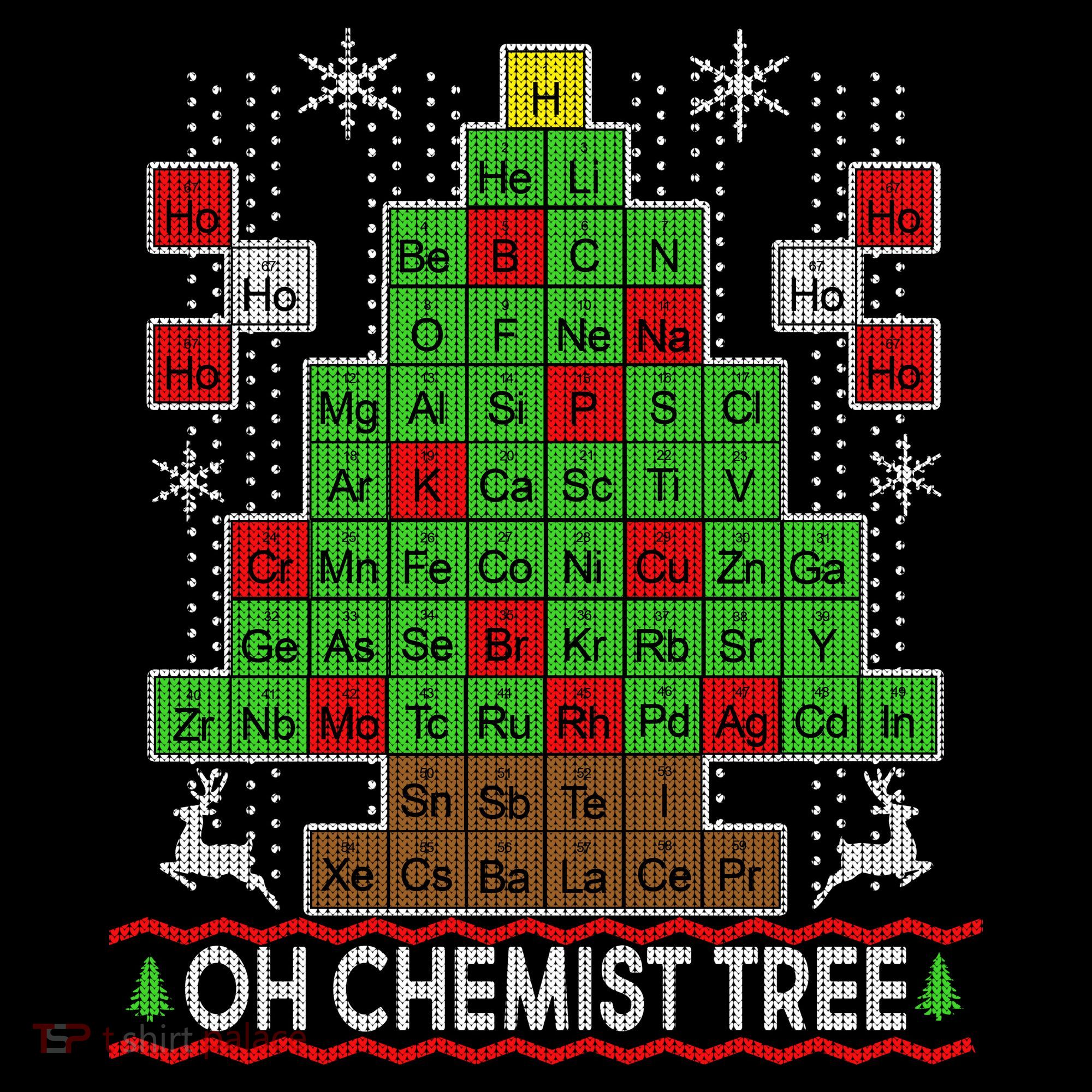 Oh Chemist Tree Ugly Christmas Sweater Kids Sweatshirt