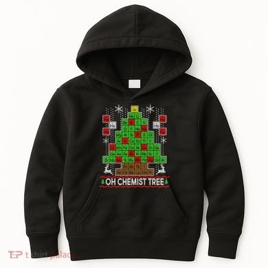 Oh Chemist Tree Ugly Christmas Sweater Kids Hoodie