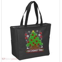 Oh Chemist Tree Ugly Christmas Sweater Tote Bag thumb 2
