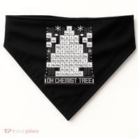 Oh Chemistry Tree Chemist Ugly Christmas Sweater USA-Made Doggie Bandana thumb 0