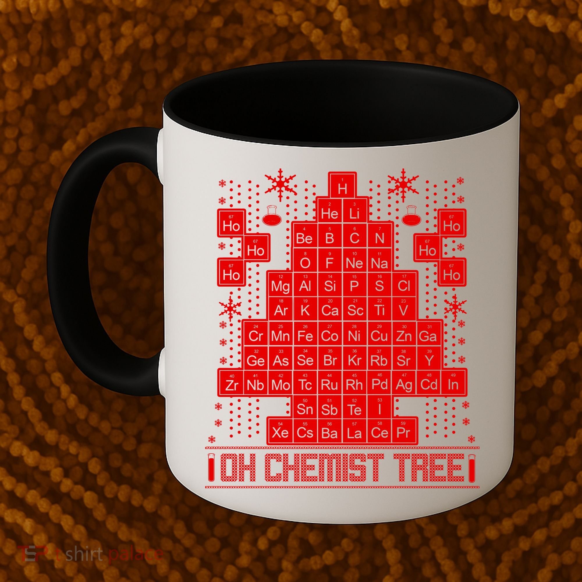 Oh Chemistry Tree Chemist Ugly Christmas Sweater Coffee Mug