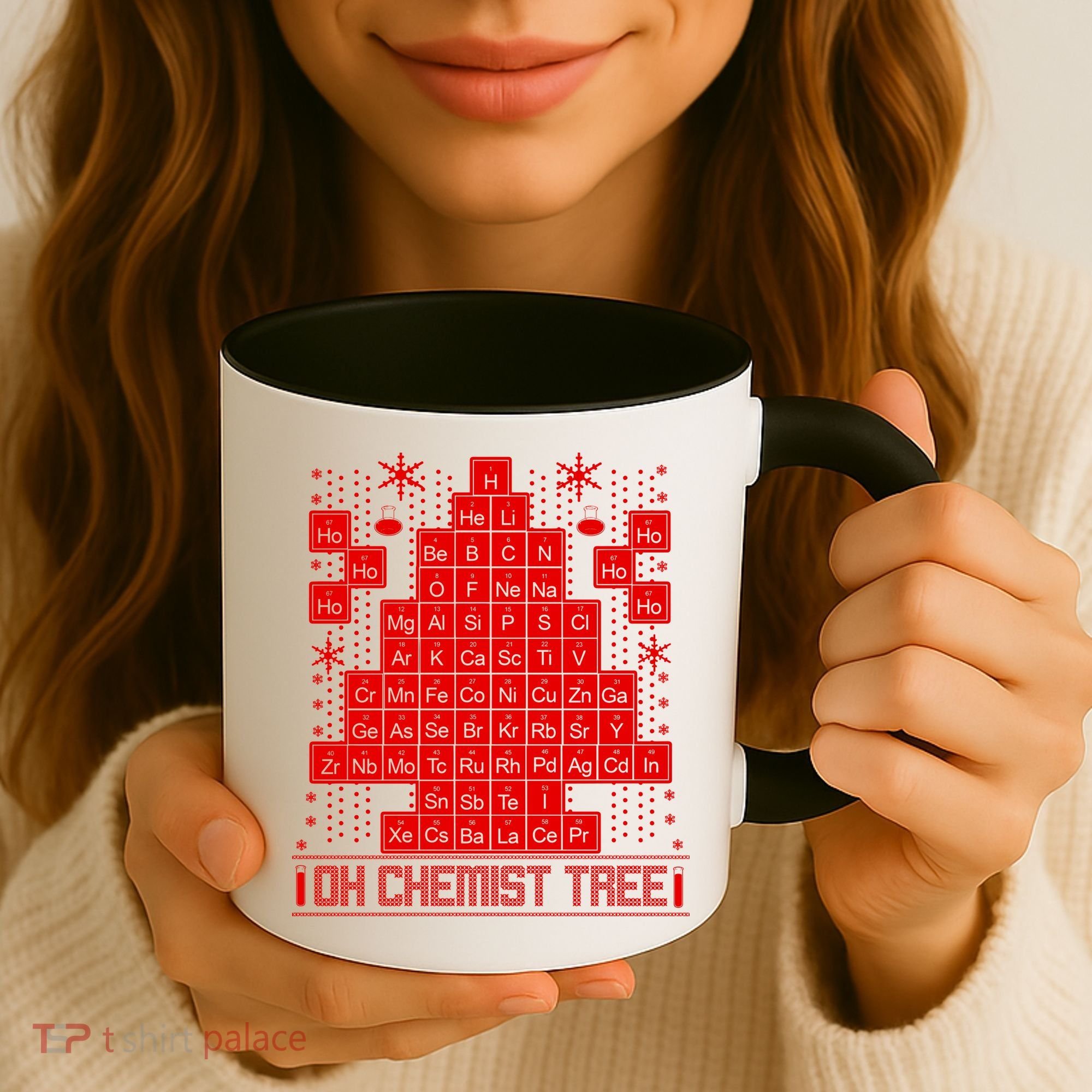 Oh Chemistry Tree Chemist Ugly Christmas Sweater Coffee Mug