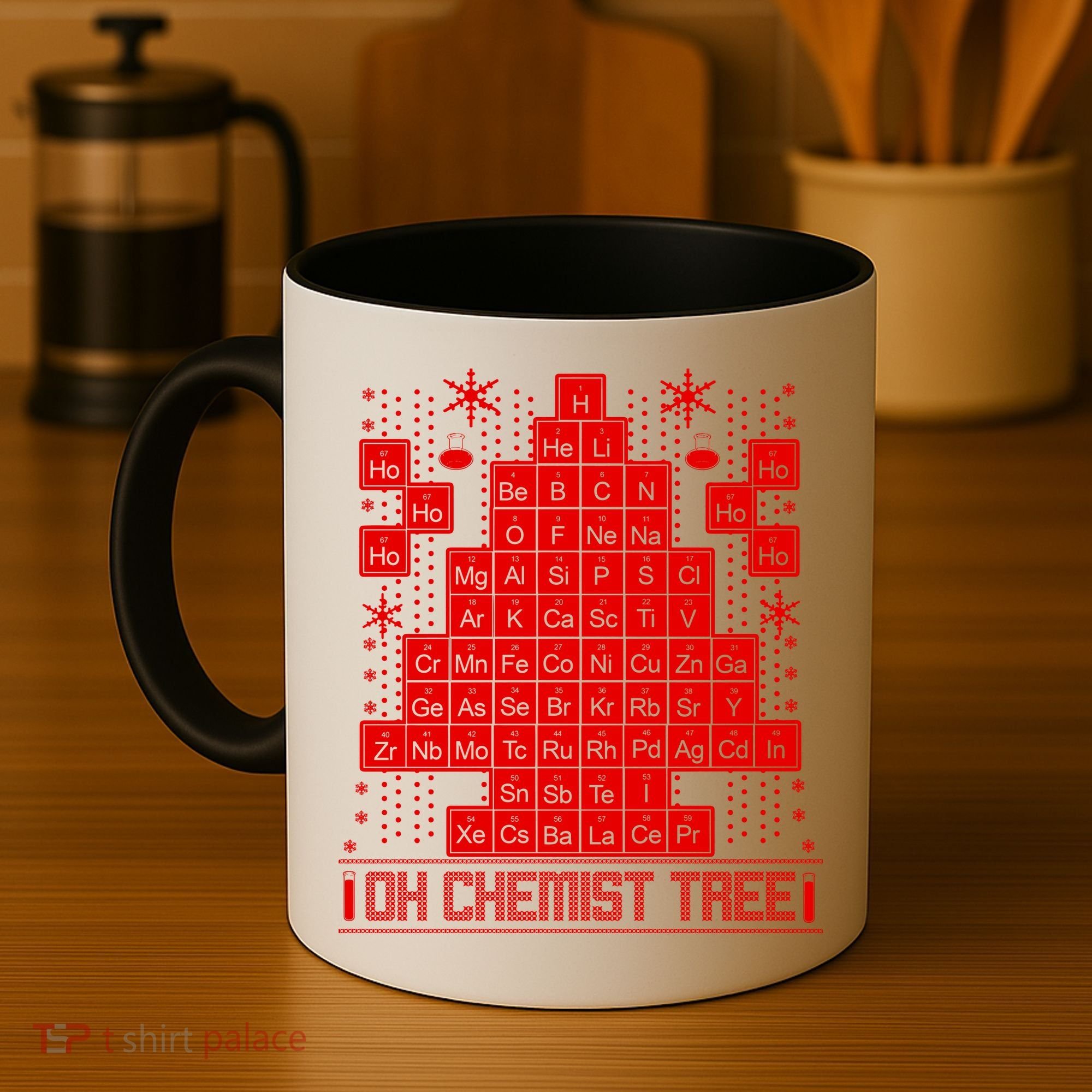 Oh Chemistry Tree Chemist Ugly Christmas Sweater Coffee Mug