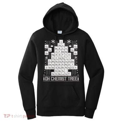 Oh Chemistry Tree Chemist Ugly Christmas Sweater Women's Hoodie