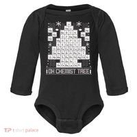 Oh Chemistry Tree Chemist Ugly Christmas Sweater Baby Long Sleeve Bodysuit thumb 0