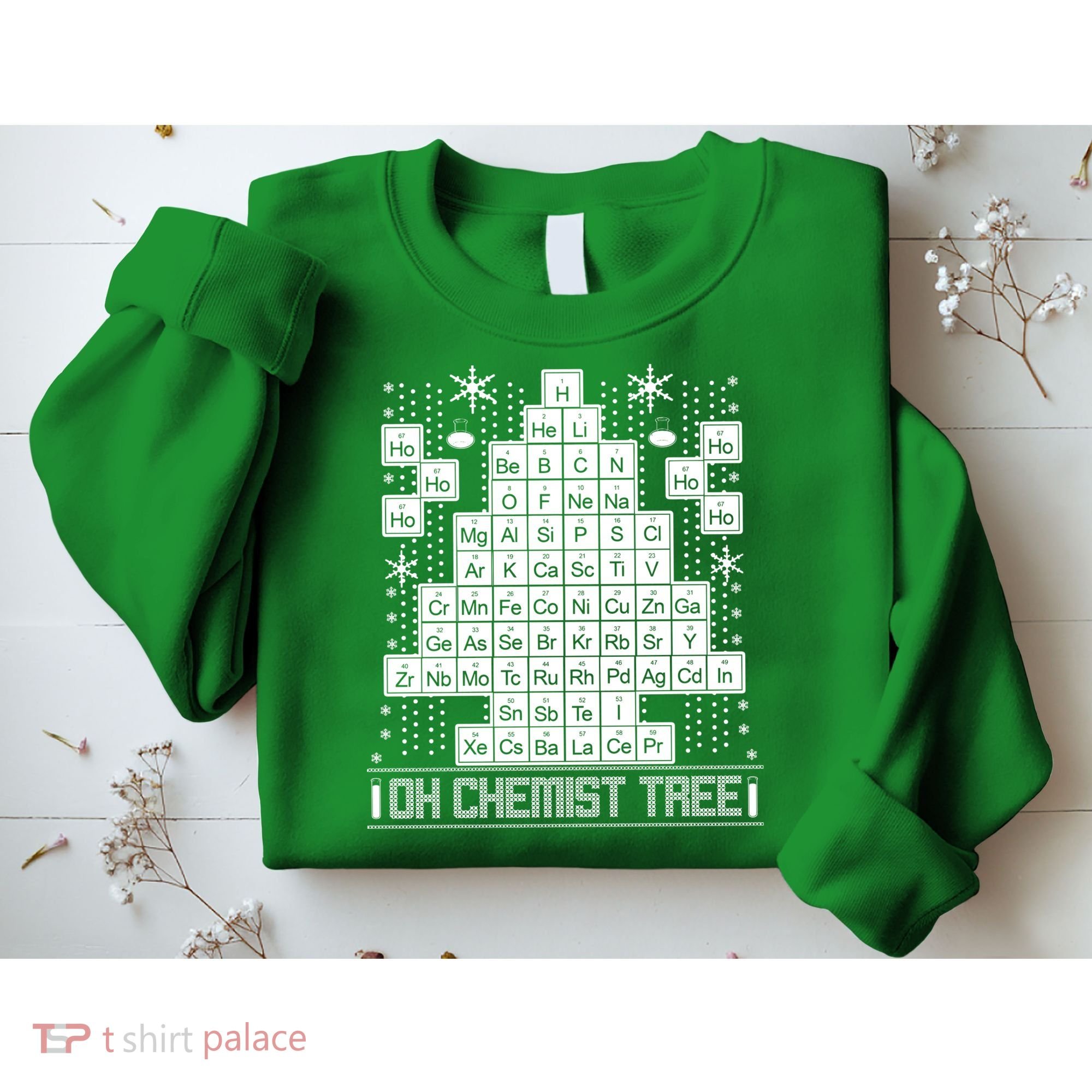 Oh Chemistry Tree Chemist Ugly Christmas Sweater Sweatshirt