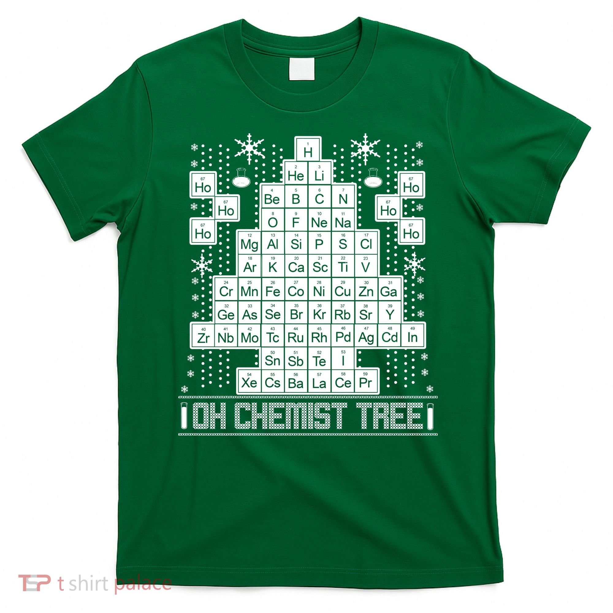 Oh Chemistry Tree Chemist Ugly Christmas Sweater T-Shirt