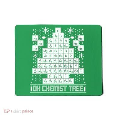 Oh Chemistry Tree Chemist Ugly Christmas Sweater Mousepad