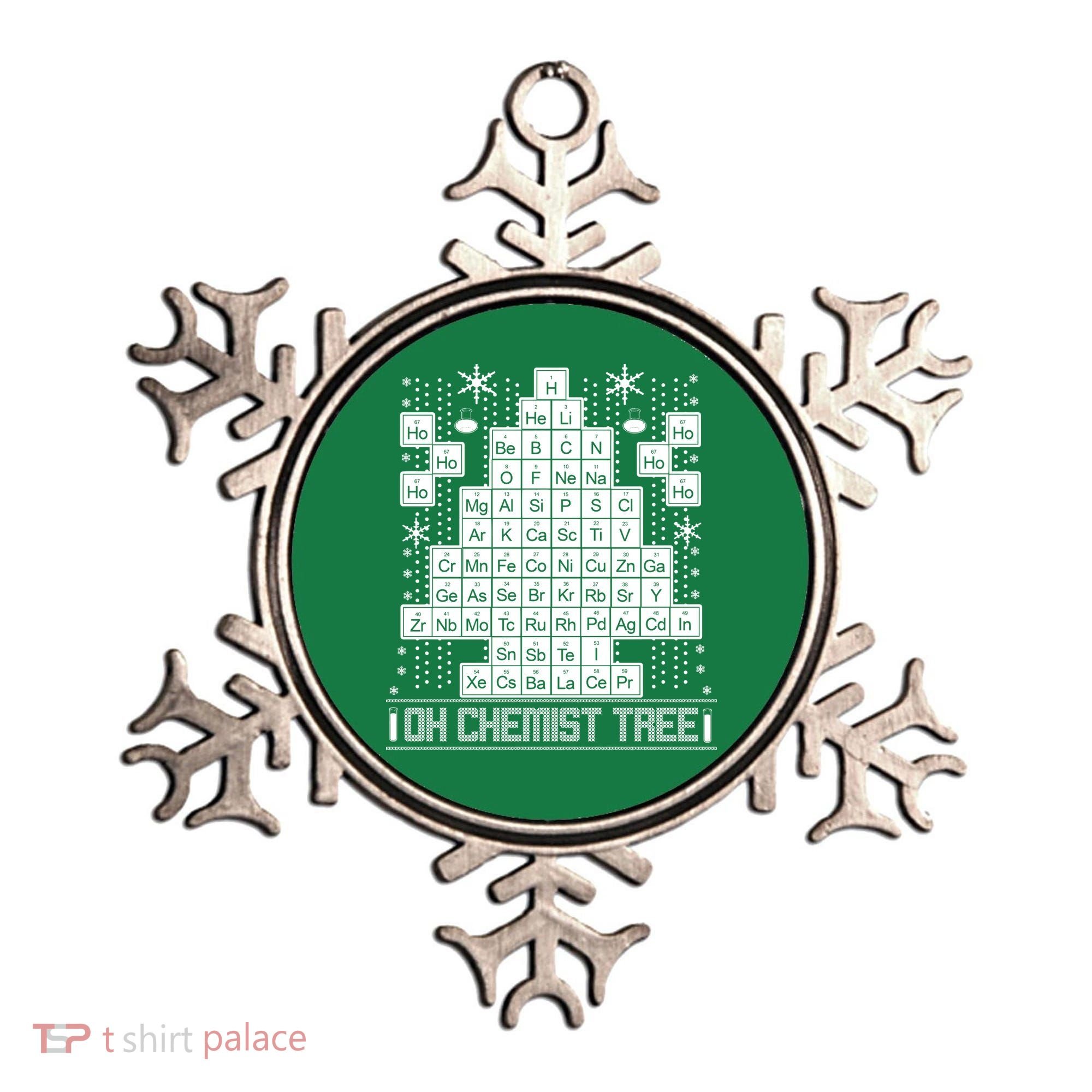 Oh Chemistry Tree Chemist Ugly Christmas Sweater Ornament