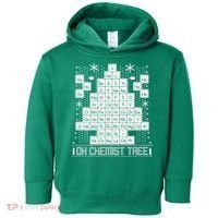 Oh Chemistry Tree Chemist Ugly Christmas Sweater Toddler Hoodie thumb 0