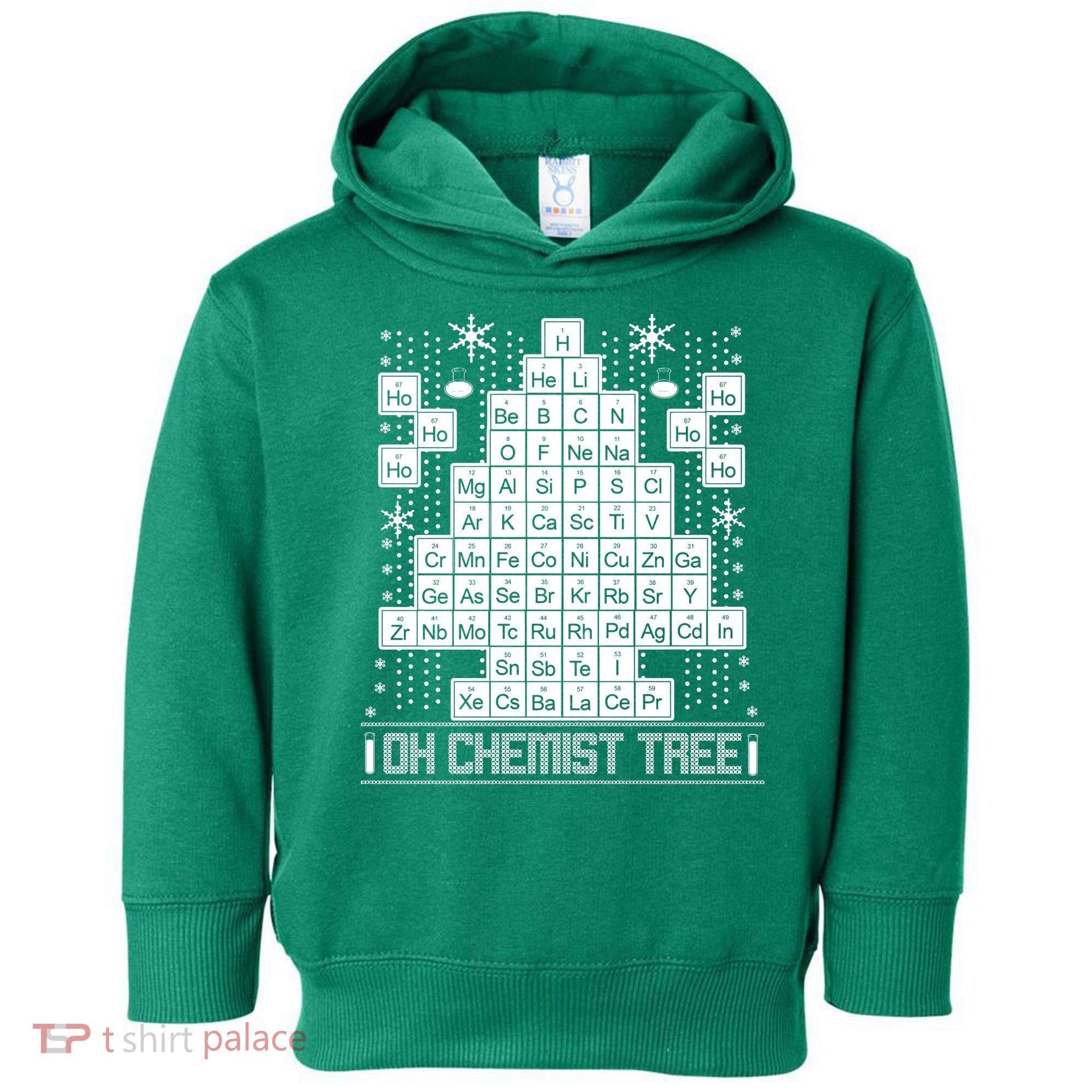 Oh Chemistry Tree Chemist Ugly Christmas Sweater Toddler Hoodie