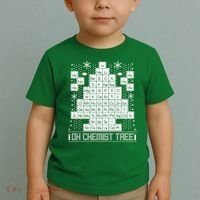 Oh Chemistry Tree Chemist Ugly Christmas Sweater Toddler T-Shirt thumb 2