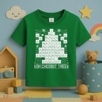 Oh Chemistry Tree Chemist Ugly Christmas Sweater Toddler T-Shirt thumb 3