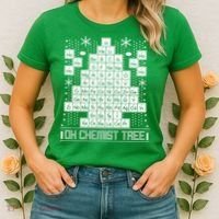 Oh Chemistry Tree Chemist Ugly Christmas Sweater Women's T-Shirt thumb 2