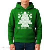Oh Chemistry Tree Chemist Ugly Christmas Sweater Kids Hoodie thumb 4