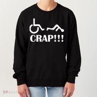 Oh Crap Wheel Chair Fail Women's Sweatshirt thumb 0