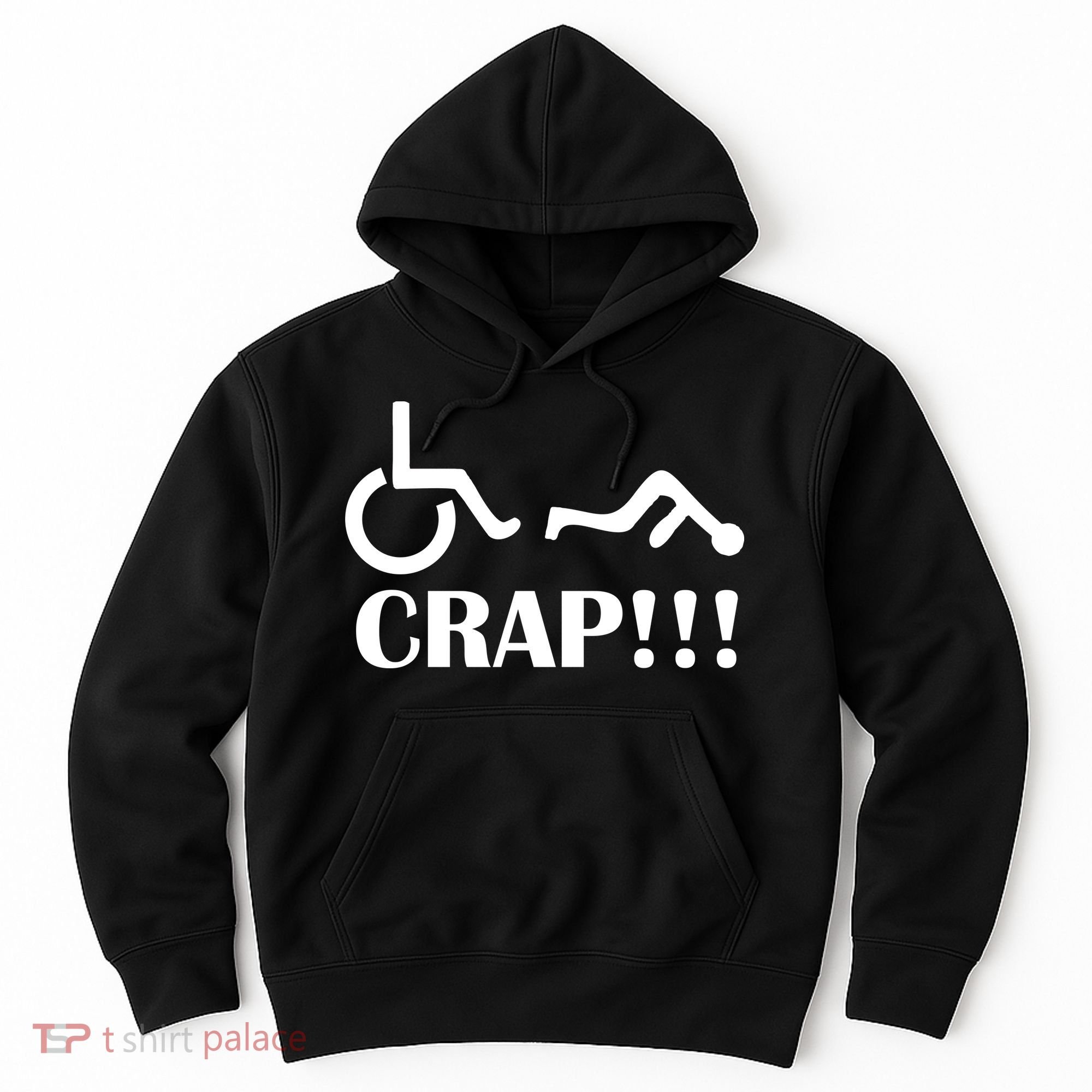 Oh Crap Wheel Chair Fail Hoodie
