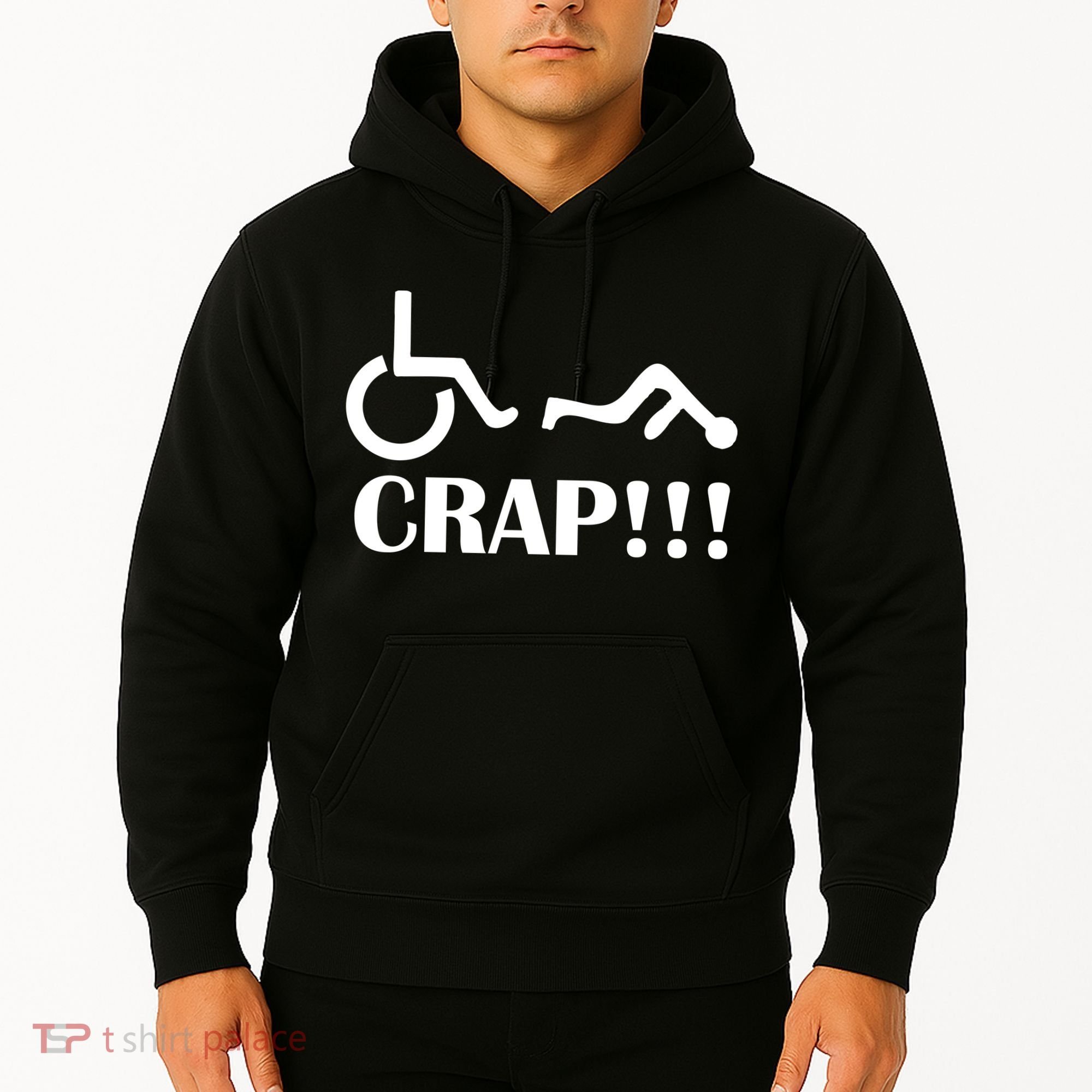 Oh Crap Wheel Chair Fail Hoodie