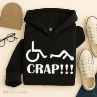 Oh Crap Wheel Chair Fail Hoodie thumb 4