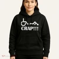 Oh Crap Wheel Chair Fail Hoodie thumb 5
