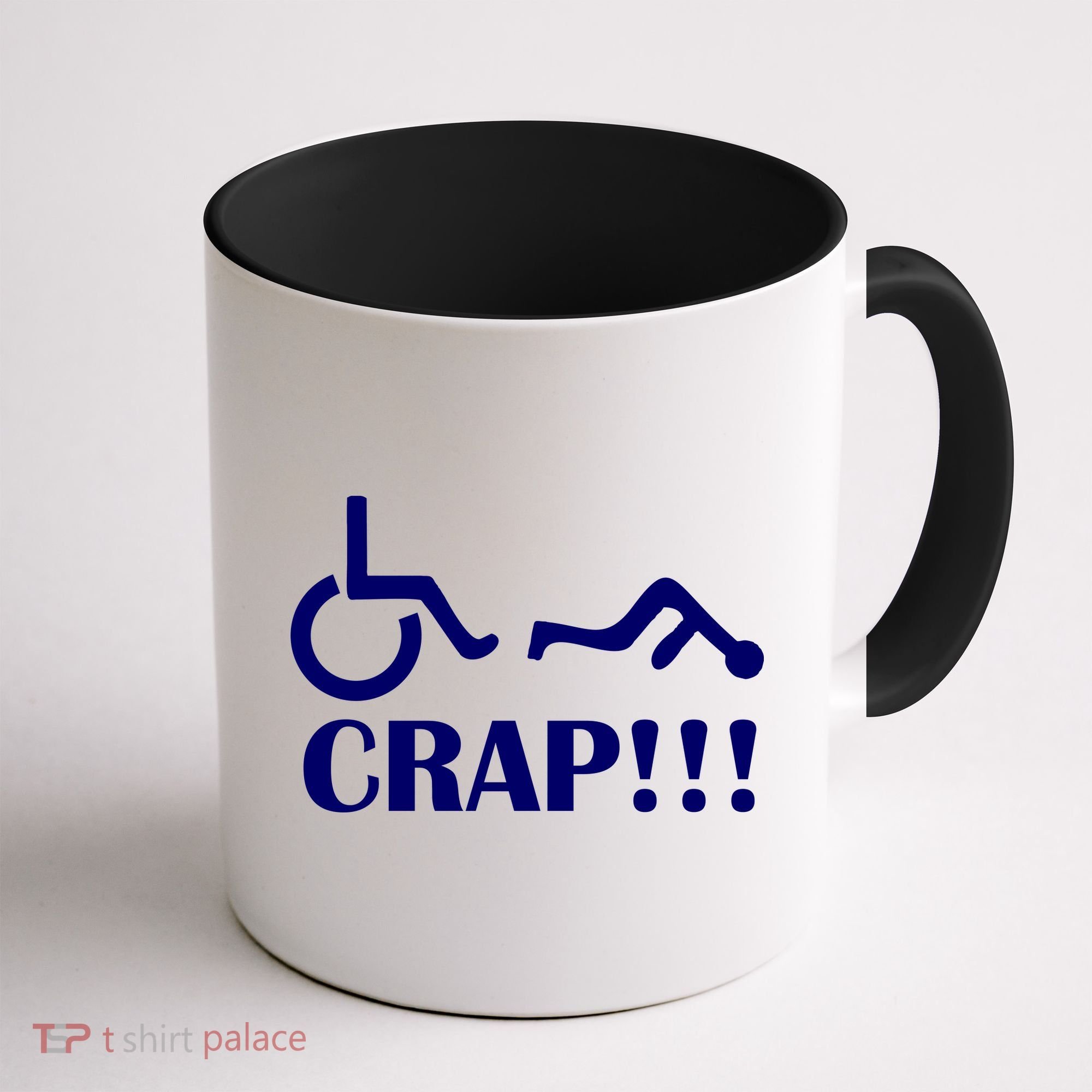 Oh Crap Wheel Chair Fail Coffee Mug