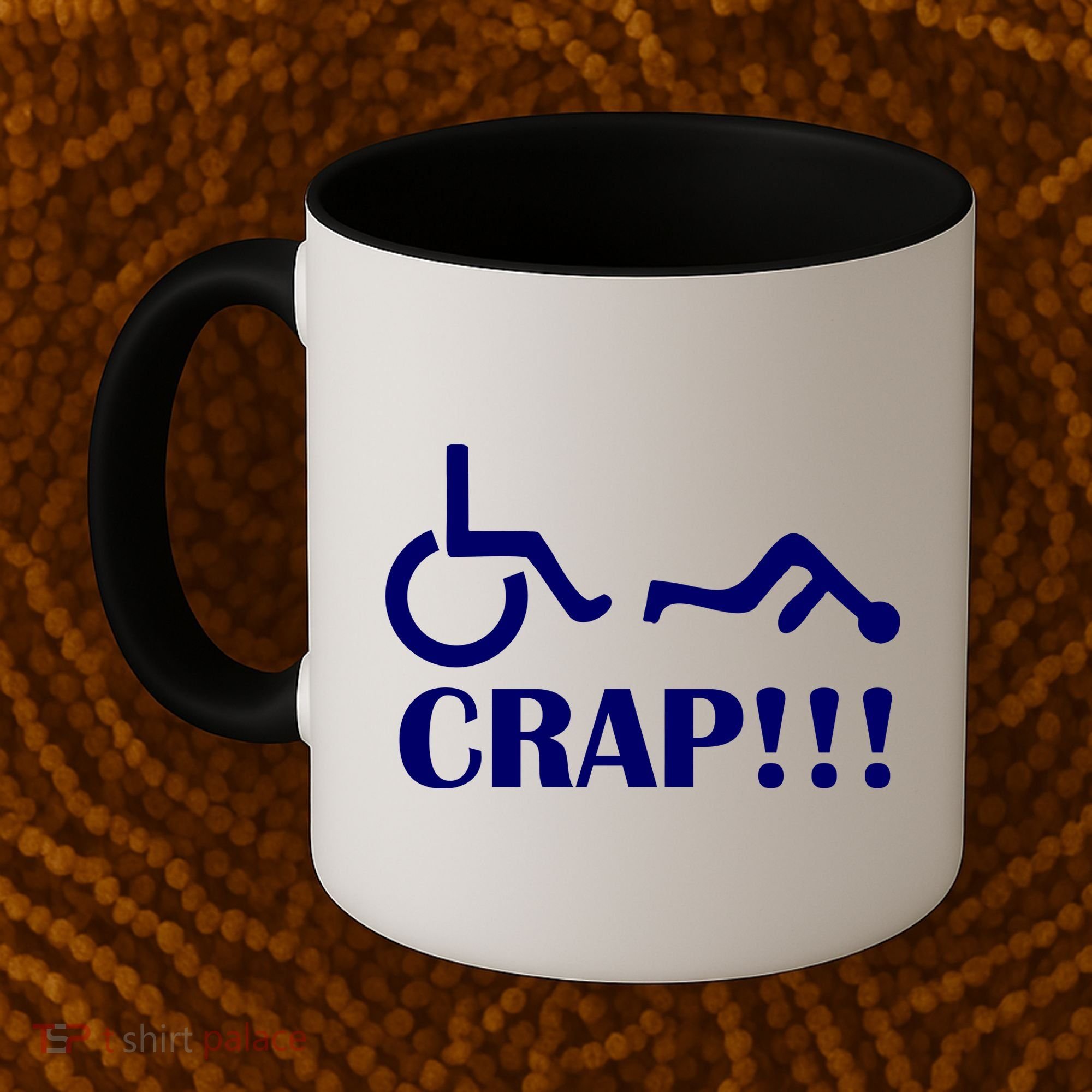 Oh Crap Wheel Chair Fail Coffee Mug