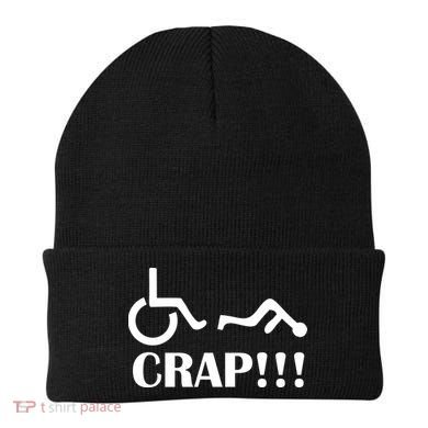 Oh Crap Wheel Chair Fail Beanie