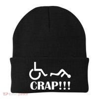 Oh Crap Wheel Chair Fail Beanie thumb 0