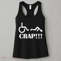 Oh Crap Wheel Chair Fail Women's Tank Top thumb 3