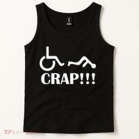 Oh Crap Wheel Chair Fail Tank Top thumb 2