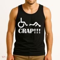Oh Crap Wheel Chair Fail Tank Top thumb 3