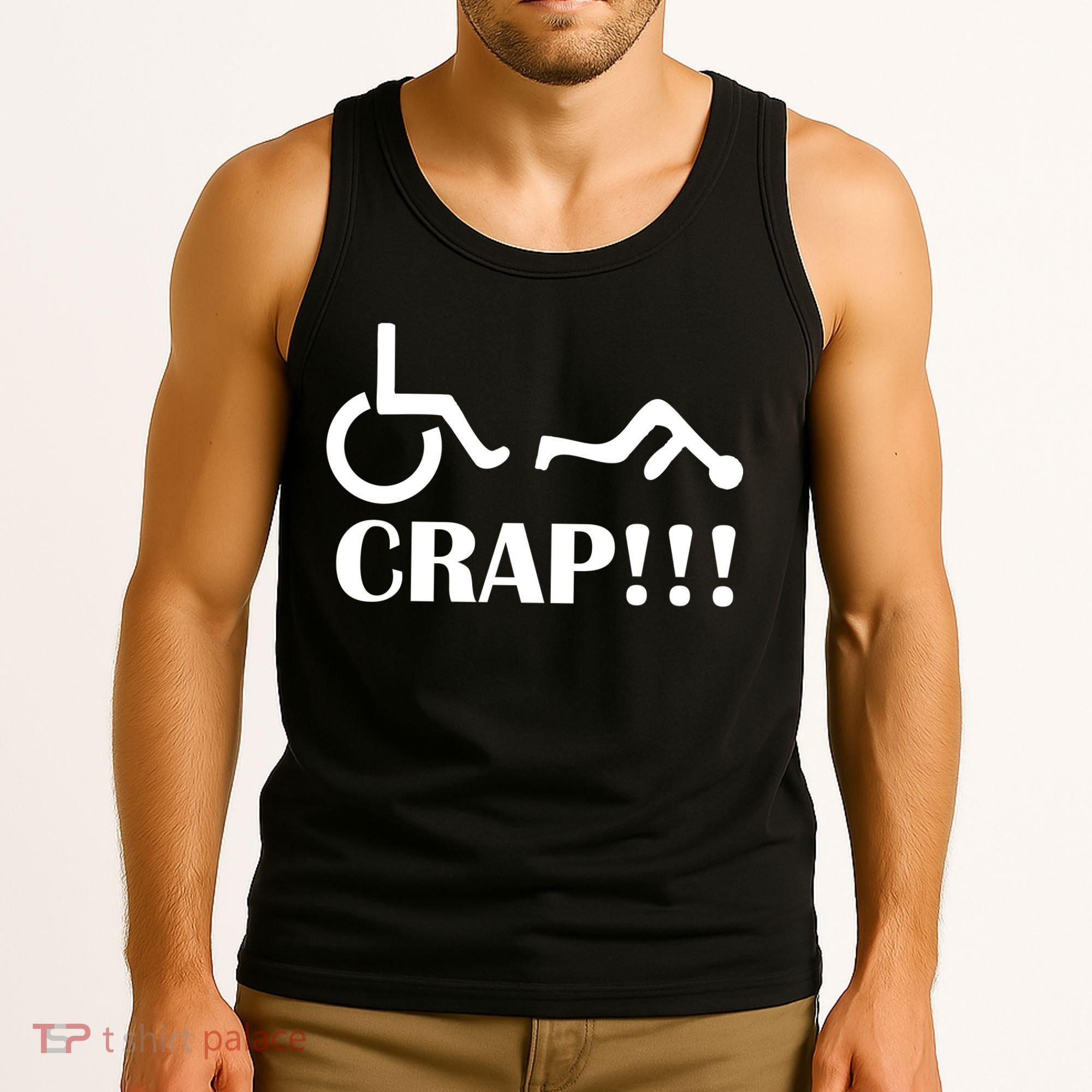 Oh Crap Wheel Chair Fail Tank Top