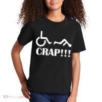 Oh Crap Wheel Chair Fail Kids T-Shirt thumb 2